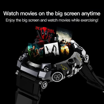 Entertainment-focused smartwatch with movie streaming and large display for workouts or travel –  Raezure Aetherion