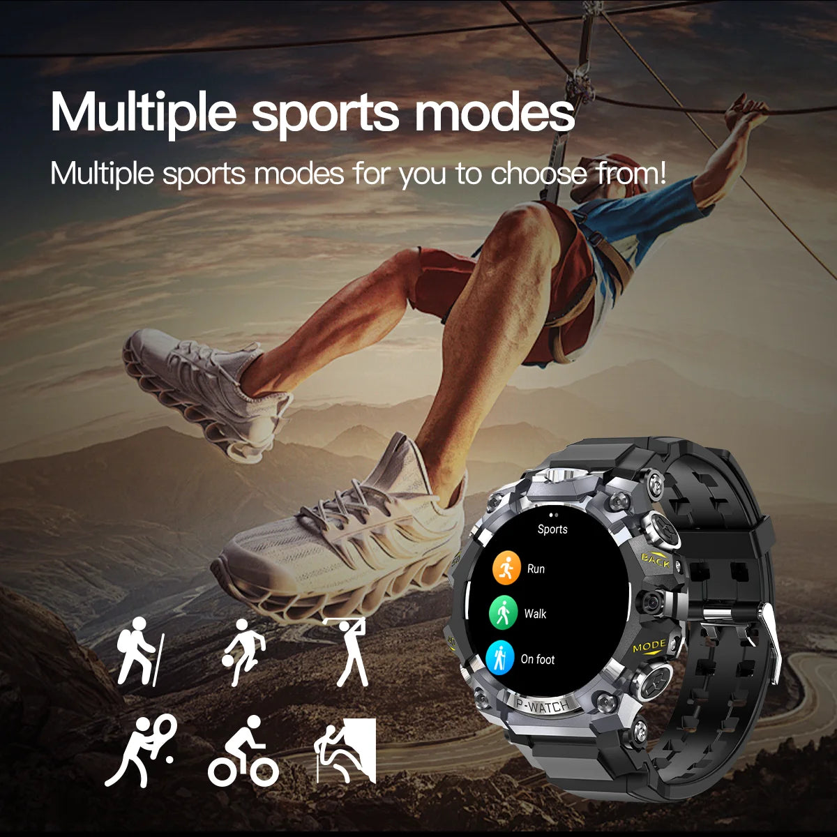 Multi-sport smartwatch with GPS and health tracking, ideal for athletes and outdoor adventurers –Raezure  Aetherion