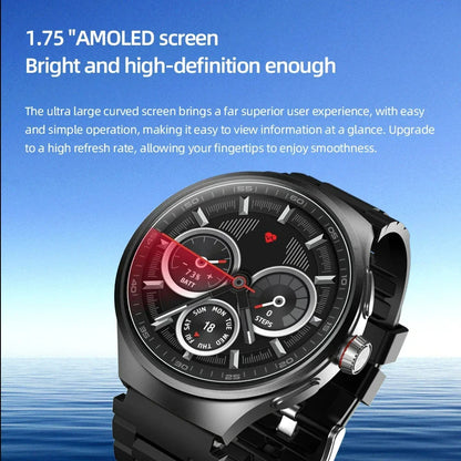 Raezure Echelon AMOLED smartwatch with curved high-resolution screen designed for vibrant visibility and user comfort