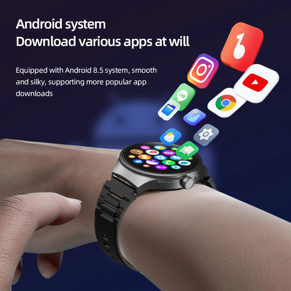 Android smartwatch with Google Play support for app downloads, multitasking, and content access –  Raezure Echelon