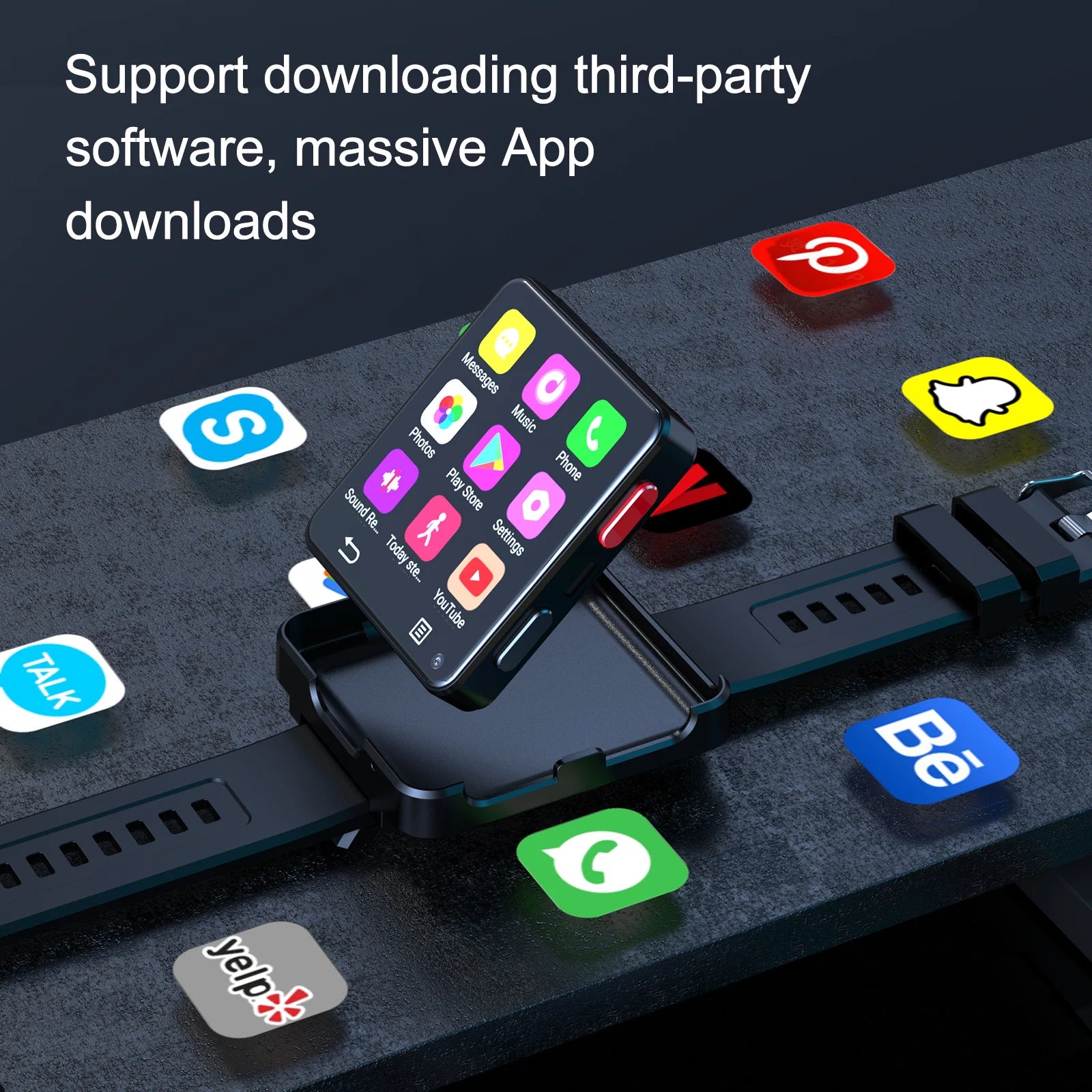Smartwatch with massive app support for social media, messaging, and productivity – Raezure Elanthra