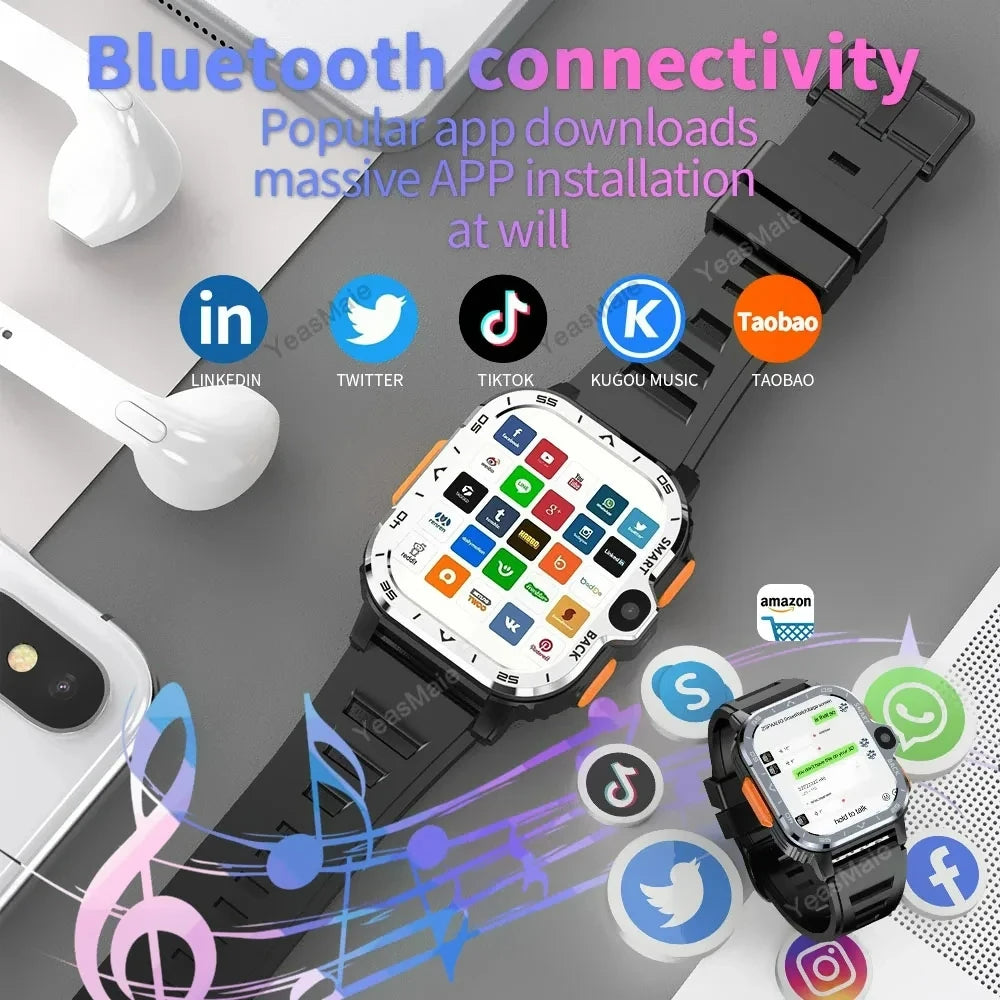 Bluetooth smartwatch with massive app compatibility for social, shopping, and music apps –Raezure Valore